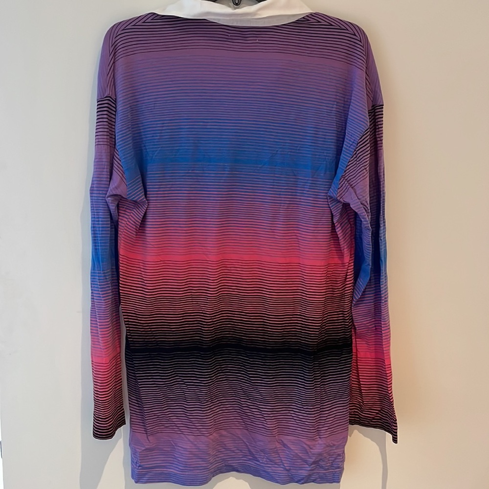 Bp. Be Proud By Bp. Pride Stripe Gender Inclusive Oversize Rugby Shirt - Picture 10 of 13